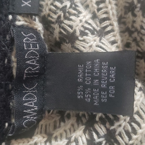 Boho XL Chic Knit Artisy Cotton Y2K Tunic Long Grandma Cardigan Sweater - Picture 4 of 6